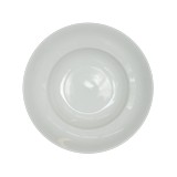 Plato de cerámica para pasta blanco