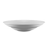 Plato blanco de ceramica para pasta 12 pulg