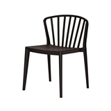SILLA MODERNA PLASTICA NEGRA
