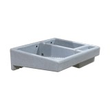 Lavadero gris plástico 71 x 65 cm