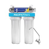 Filtro para agua doble con lámpara uv 11w 1gpm