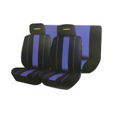 Cobertores negro y azul para asiento de carro