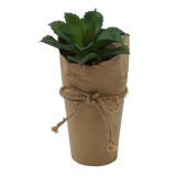 Planta artificial maceta papel craft