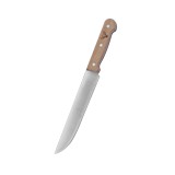 Cuchillo de acero inoxidable mango madera 35 cm