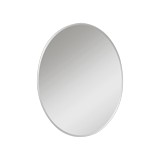Espejo decorativo ovalado plateado