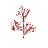 Rama navideña roja iced long needle de 81 cm