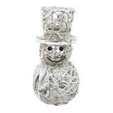 ADORNO NAVIDEÑO MUÑECO DE NIEVE CON LUZ SZ19119-13