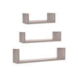 REPISA DECORATIVA MADERA NATURAL 3 PZAS