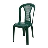 Silla plastica sin brazos verde