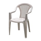 Silla plastica con brazos beige