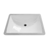 Lavamanos de submontar rectangular color blanco de 56x41 cm