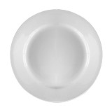 Plato 9 pulg redondo ceramica blanca