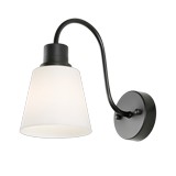 LÁMPARA DE PARED METAL CON VIDRIO 25W 1LUZ E27