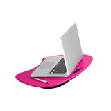 Soporte para laptop rosada