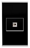 Toma para telefono negro deluxe