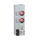 Base medidor integrada doble breaker + acople clase 100