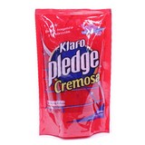 Cera para piso cremosa roja doypack 350 ml klaro pledge