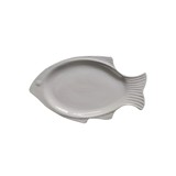 Plato para servir de cerámica pez