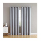 Cortina para ventana blackout color plateado de 132x228 cm