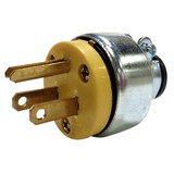 Espiga polarizada metalica 15 amp 125v