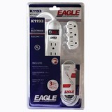 Regleta convertidor de 1 a 3 y estension electrica eagle