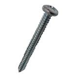 TORNILLO PARA LAMINA CABEZA REDONDA ZINCADO #10X1.1/2 PULG(38.1 mm)