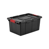 Caja industrial 56.7 l negra clip rojo