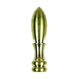 Punta para niple de lámpara bullet 2x1/4 pulg (5.08 cm x 6.35 mm) brass