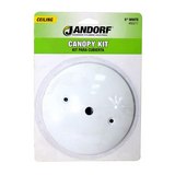 Rosetón para lámpara de techo 5 pulg (127 mm) blanco moderno