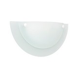 Aplique pared vidrio opal perlada 1 luz e27