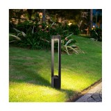 Luminaria exterior minipostee integrado negro 10 w luz calida