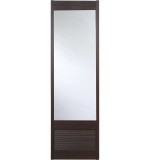 Puerta fija con espejo completo 60x200 cm brown
