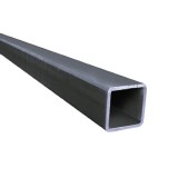 Tubo hierro negro cuadrado 1x1 pulg (25x25x1.8 mm) x 6m