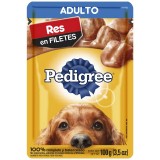 Comida humeda para perro adulto sabor res 100 g