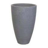 Maceta plastica conica redonda 40x60cm gris