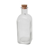 Botella de vidrio tapa de corcho 500 ml