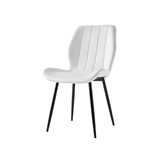 SILLA DE TELA MODERNA CON PATAS DE METAL BEIGE