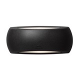 Lámpara de pared led exterior e27 francy black