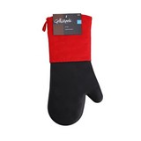 Guante para barbacoa de neopreno negro/rojo