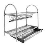 Escurridor de acero inox para platos 500mm