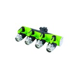 Conector metalico para manguera 4 salidas