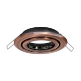 Lámpara ojo de buey para gu10 cobre 95 x 23 mm