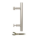 Haladera para puerta corrediza nickel satinado 12 pulg