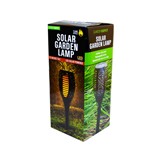 Lampara solar efecto llama led