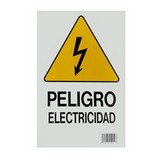 Rotulo peligro electricidad 25 x 36 cm