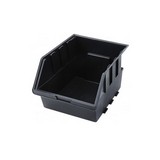 Bin organizador plástico negro 20.5 x 33 x 15.6 cm