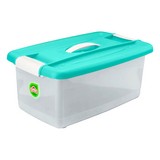 Caja con tapadera verde ciprés jumbito 32 l