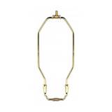 Arpa para lámpara dorado de 9 in