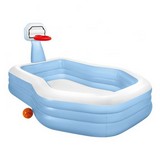 Piscina inflable con canasta 257x188x130 cm 682 l