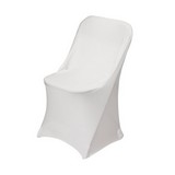 Spandex goodtime para silla plegable blanco